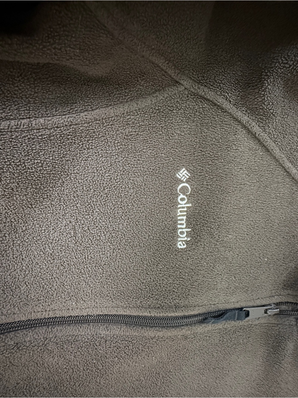 Columbia Men’s Dark Brown Full-Zip Fleece Jacket